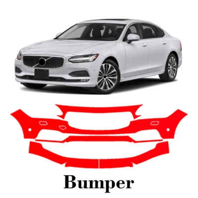 Película de protección de pintura PPF precortada para parachoques para Volvo S90 Inscription 2017-2020 Foto 1 de 4