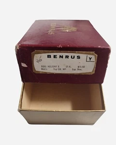 Caja Reloj Benrus Vintage Granate - Caja Vacía - Solo Caja - Imagen 1 de 16