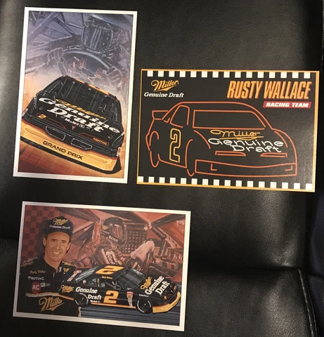 RUSTY WALLACE  Postcard assortment (3) Cover