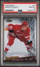 1998 Topps Finest Sergei Fedorov Detroit Red Wings PSA 10 #34 NHL Hockey