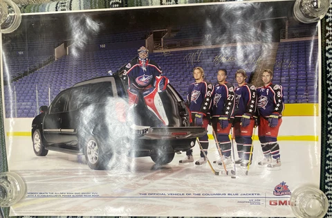 2004 Columbus Blue Jackets Rare GMC Poster 36x24 Cover