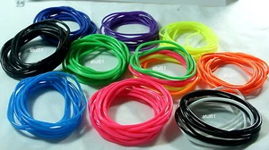 Gummy Bracelets  Shag Bands  fancy Gummies Wristbands Jelly 80's 90's bangles - Picture 1 of 23