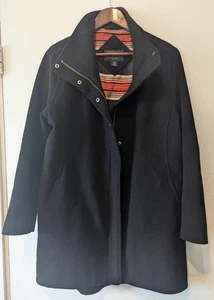 PENDLETON - Zipped black coat - Sz M - Picture 1 of 10