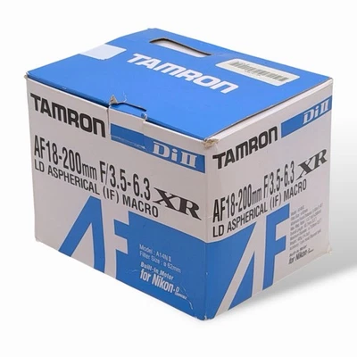 NEW TAMRON AF 18-200mm F3.5-6.3 XR Di II LD Aspherical IF MACRO Lens A14 Nikon F - Image 1 of 4