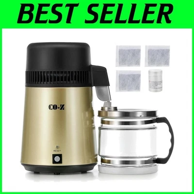 Reliable Home Water Purifier - Compact 4L Stainless Steel Distilling Machine - Image 1 of 4