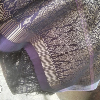 Colcha o mantel mezcla seda tailandesa/lao Foto 1 de 4