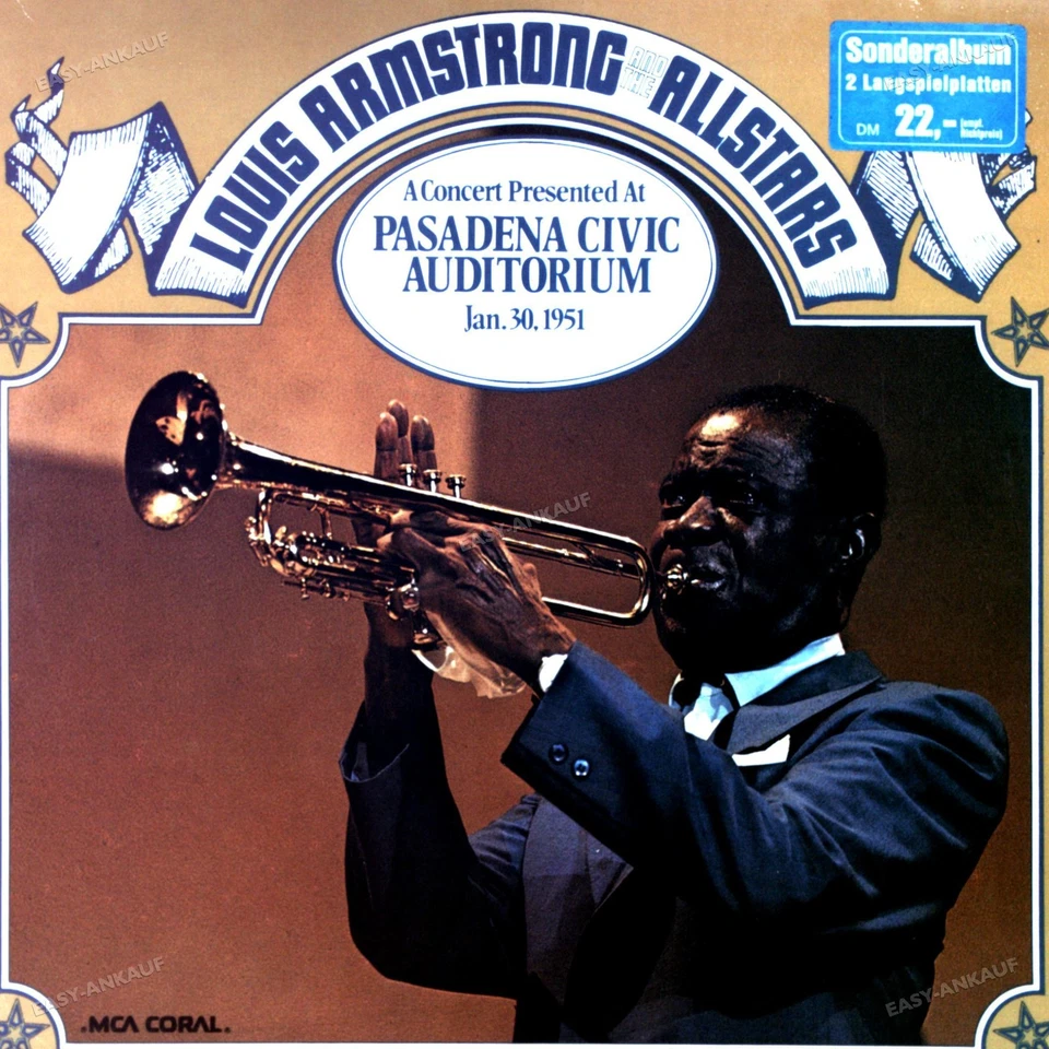 Louis Armstrong And The Allstars - A Concert Presented At Pasadena.. 2LP '* - Image 1 of 1
