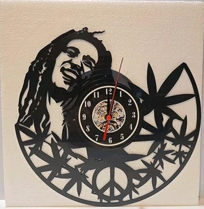 Bob Marley Custom Vinyl Record Wall Clock - Brand New - Picture 1 of 8