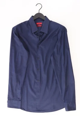 ⭐ Hugo Boss camicetta per uomo taglia Hemdgröße 43, XL, 54 blu ⭐ - Immagine 1 di 4