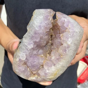 890G Natural Amethystagate Cluster Quartz Crystal Rough Purple Mineral Specime - Picture 1 of 14