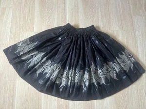 Hawaii Pa'u Damen | Teen Hula Rock Schwarz | Farn Elastischer Bund One Size Fit - Bild 1 von 12
