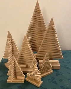 Alternative  Christmas Tree Decoration / Gift - XMAS - All Sizes - handmade oak - Picture 1 of 4