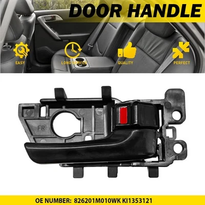 Interior Door Handle For 2010-2013 Kia Forte Front/Rear Right Passenger Black - Image 1 of 4