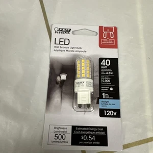 Feit Electric G9 Bi-Pin LED Light Bulb Daylight 40 Watt Equivalence 1 pk - Picture 1 of 2