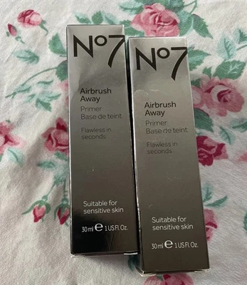 2~No7 Airbrush Away Primer Flawless Base Makeup Sensitive Skin 1oz SEALED - Image 1 of 4