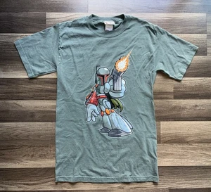 Vintage 2003 Star Wars Boba Fett grün T-Shirt Herren Gr. S Lucas Filme Disney - Bild 1 von 9