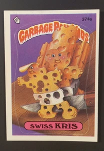 Garbage Pail Kids GPK OS0 9th Series Swiss Kris Card 374a Sticker - Picture 1 of 2