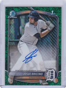 2025 Bowman Chrome Baseball Josue Briceno 1st Bowman Autograph Green Grass /99 - Picture 1 of 2