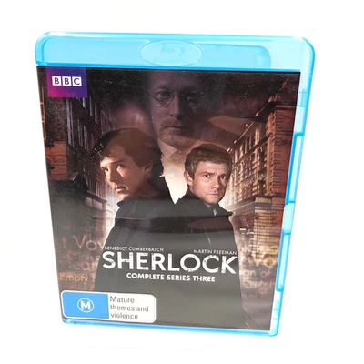 Sherlock - Complete Season 3 (Blu-ray, 2014) LIKE NEW FREE POST - image 1 of 4