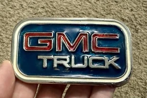 De colección GMC TRUCK Automotriz Hebilla de Cinturón Esmalte Cromo Único General Motors - Imagen 1 de 4
