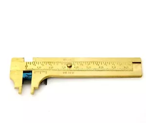Brass Slide Vernier Gauge 100mm X 0.01mm With Stone Rest - Picture 1 of 1