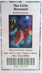 KIT DE CLUB DE ARTE DE DIAMANTES THE LITTLE MERMAID BY MANDIE MANZANO DESCONTINUADO, ¡NUEVO! - Imagen 1 de 5