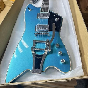Guitarra Eléctrica Verde Billy-Bo Jupiter Thunderbird G6199 Diapasón Negro Bigsby - Imagen 1 de 20
