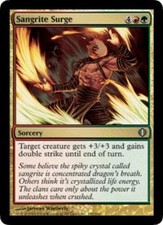 MTG magic cards 2x x2 Light Play, English Sangrite Surge Shards of Alara