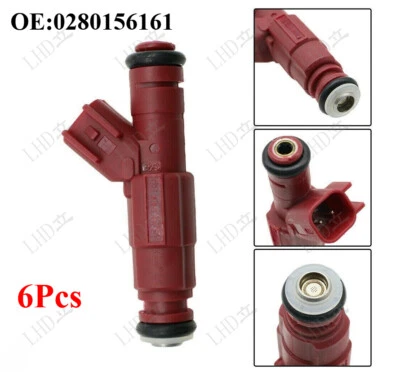 6Pcs Injector 0280156161 Fit For Jeep TJ 4.0L I6 1999-2004/ Foto 1 de 4