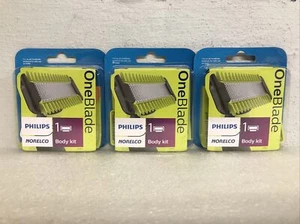 Philips Norelco QP610/80 OneBlade Replacement Blade & Body Kit Lot Of 3 New - Picture 1 of 4