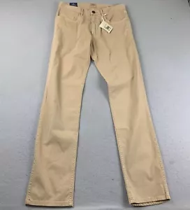 Faherty Pants Mens 30X32 Brown Comfort Twill Flat Front Straight Leg NWT - Picture 1 of 14