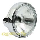 Headlight Cafe Racer Caferacer Chrome-Plated Fastening Side Approved