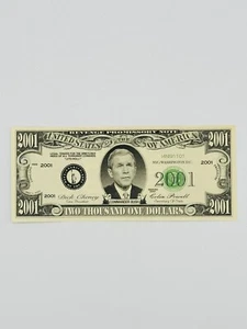 2001 George Bush Revenge Promissory Banknote 9/11 - Picture 1 of 2