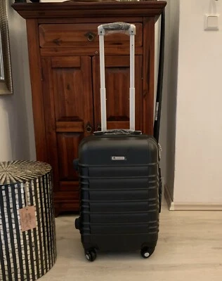 Juskys,Reisekoffer/Koffer TrolleyRollen Schwarz Hartschale ABS 55L / 40Lx25Bx55H - Bild 1 von 4