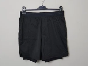 Speedo Mens Black Straight Fit Casual Shorts Size M Regular Drawstring (R386) - Picture 1 of 8