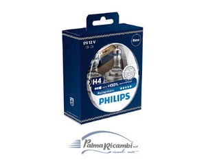 COPPIA LAMPADE PHILIPS H4 12V 55W RACING VISION +150% DI LUMINOSITA 12342RVS2 - Imagen 1 de 5