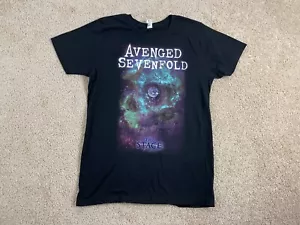 Camiseta Pacific Para Hombre Mediana Algodón Cuello Redondo Avenged Sevenfold The Stage Negra - Imagen 1 de 10