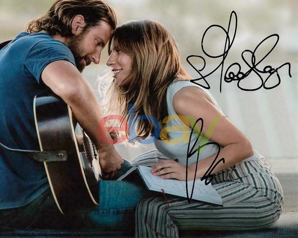 LADY GAGA, BRADLEY COOPER Autographed Signed 8x10 Photo reprint - Image 1 of 1
