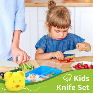 14Pcs Kids Cooking Cutter Set Safe Reusable Plastic Toddler Kitchen Cutter weXcf - Picture 1 of 12