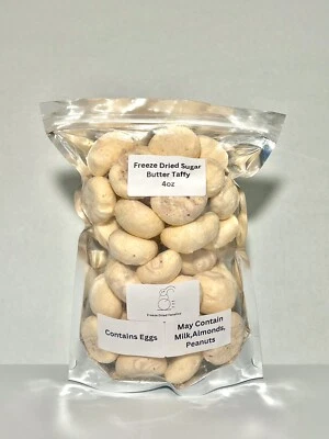 FREEZE DRIED FANATICS Freeze Dried Taffy Cookie Butter Saltwater Taffy Candy *4 Oz* Made Fresh