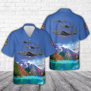 Air Force Aloha Shirt US Air Force 87 0024 MC 130H Combat Talon II Of 7th Specia - Picture 1 of 2