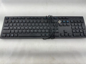 Originale Dell KB216p USB cablato PC computer nero tastiera sottile ON6R8G - Foto 1 di 11