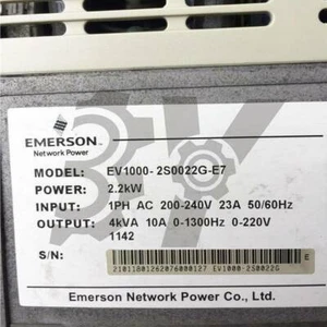 1PCS Used Emerson EV1000-2S0022G-E7 Inverter - Picture 1 of 4