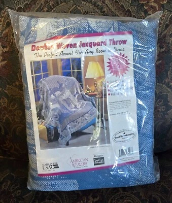 American Weavers Throw Blanket Bedtime Prayers Double Woven Jacquard 50"x60" New - Image 1 of 4