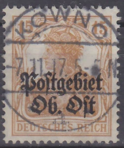 POSTGEBIET 1916 - Mi.: 6 - sellado KOWNO - PIEZA DE GABINETE - Imagen 1 de 1