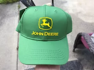 John Deere Adjustable Hat - Embroidered - Authenticated! New w/tags! Green/Yell - Picture 1 of 4