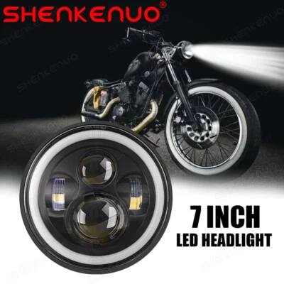 适用于本田 Shadow VT1100 VT750 VT600 VF750 7 英寸 300W LED 车头灯投影仪 — 第 1/4 张图片