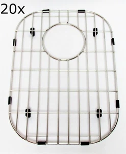 Lot of 20 Strainer Kitchen Sink Protector Rack bottom Grid Stainless Steel 15x11 - Picture 1 of 3