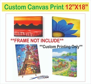 Impresión en Lienzo Personalizada Tu Propia Foto Gráfico sobre Lienzo Artístico Decoración de Pared 12"X18" - Imagen 1 de 3
