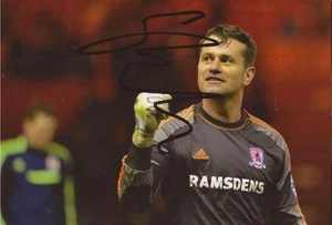 MIDDLESBROUGH: SHAY GIVEN SIGNED 6x4 ACTION PHOTO+COA - Picture 1 of 1
